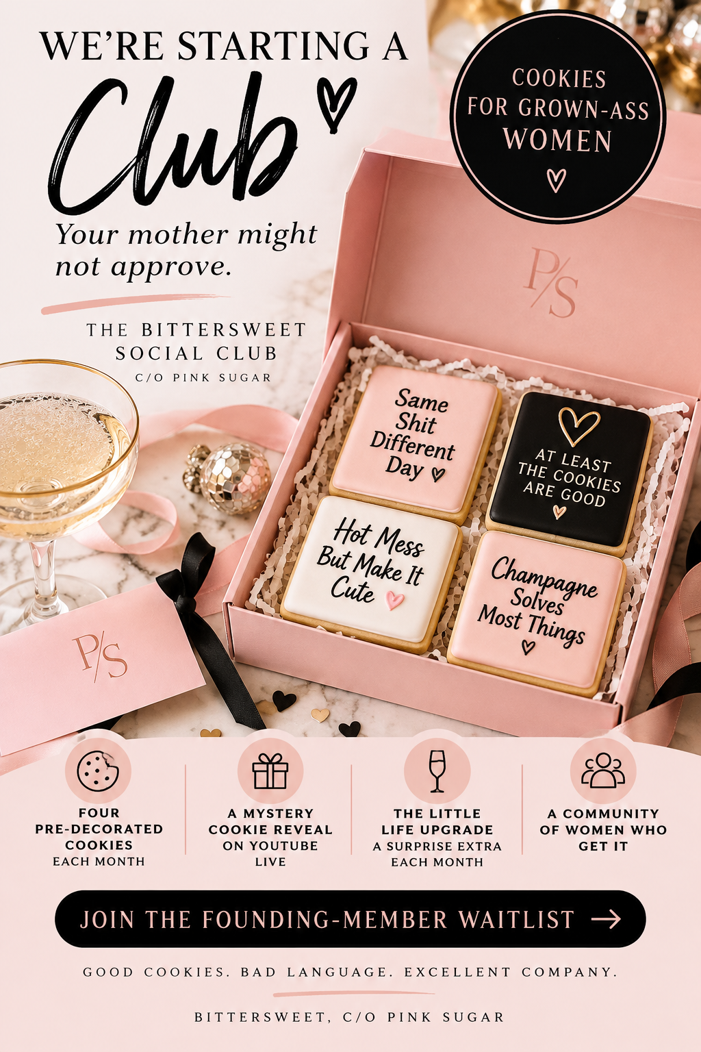 The Bittersweet Social Club | Monthly Cookie Subscription