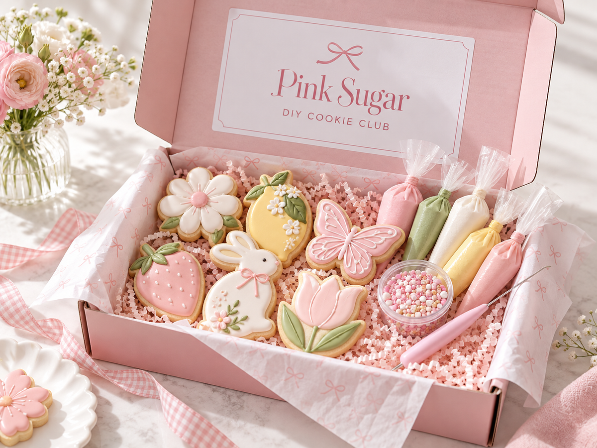 Pink Sugar DIY Cookie Club — Monthly Decorating Kit