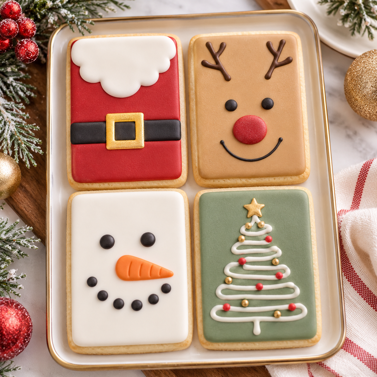 Pink Sugar Cookie School Christmas Class cookie set